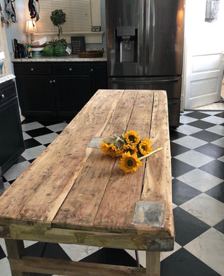 Reclaimed Wood Folding Table