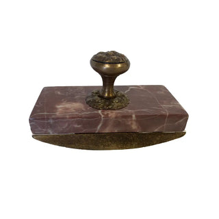 Antique Style Red Granite Ink Blotter