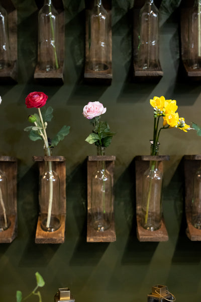 Wall Mounted Bottle Flower Holder