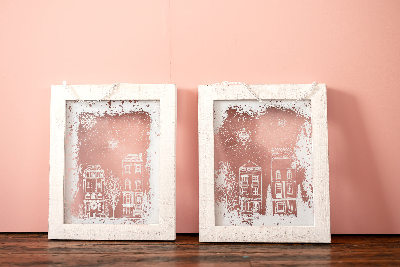 Snowy Village Wall Decor Collection - Choose Style