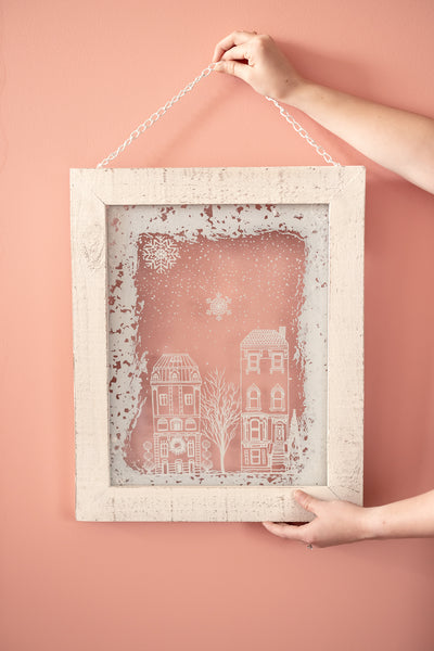 Snowy Village Wall Decor Collection - Choose Style