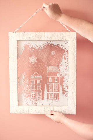 Snowy Village Wall Decor Collection - Choose Style