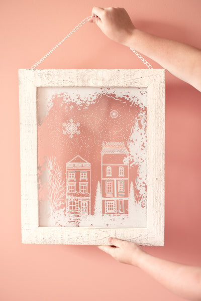 Snowy Village Wall Decor Collection - Choose Style