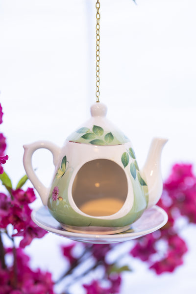 Pretty Teapot Bird Feeder - Choose Your Favorite Color