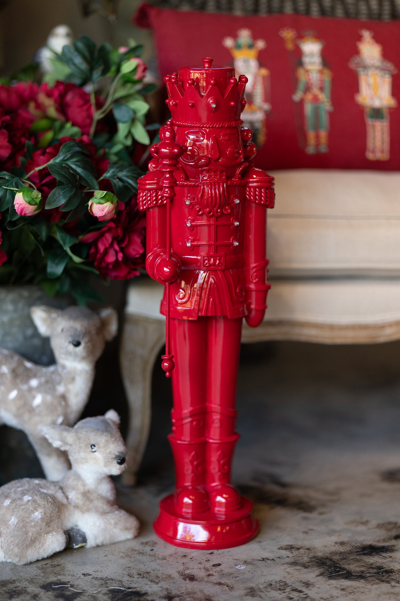 26" Red LED Nutcracker Soldier