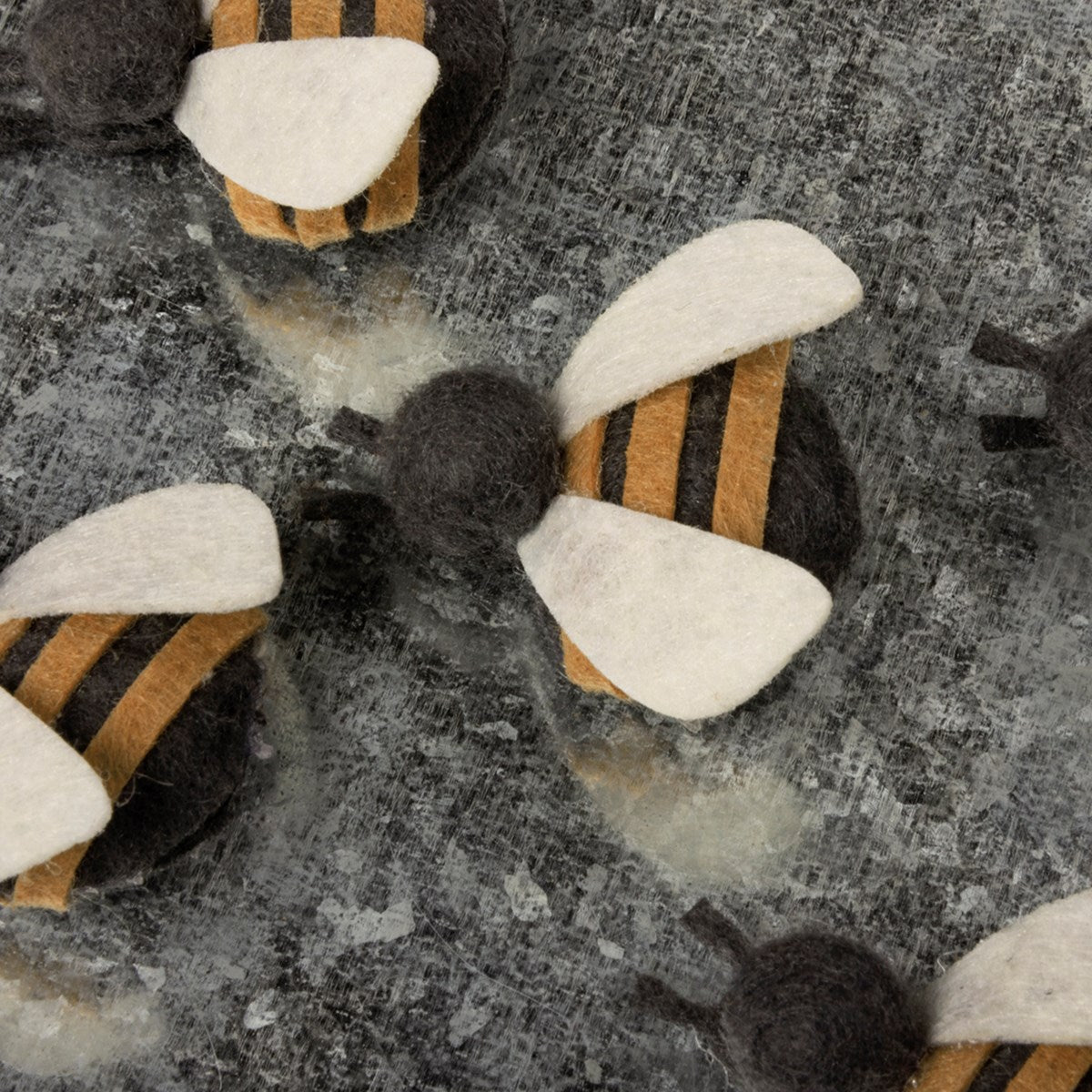 Set of 5 Felt Bee Magnets