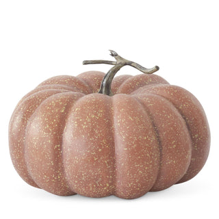 Brown and Yellow Speckled Lifelike Pumpkin