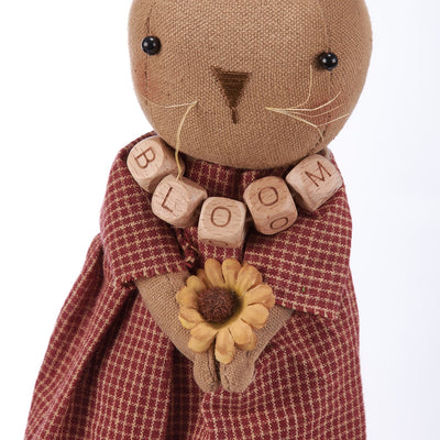 Primitive Style Bloom Rabbit Doll