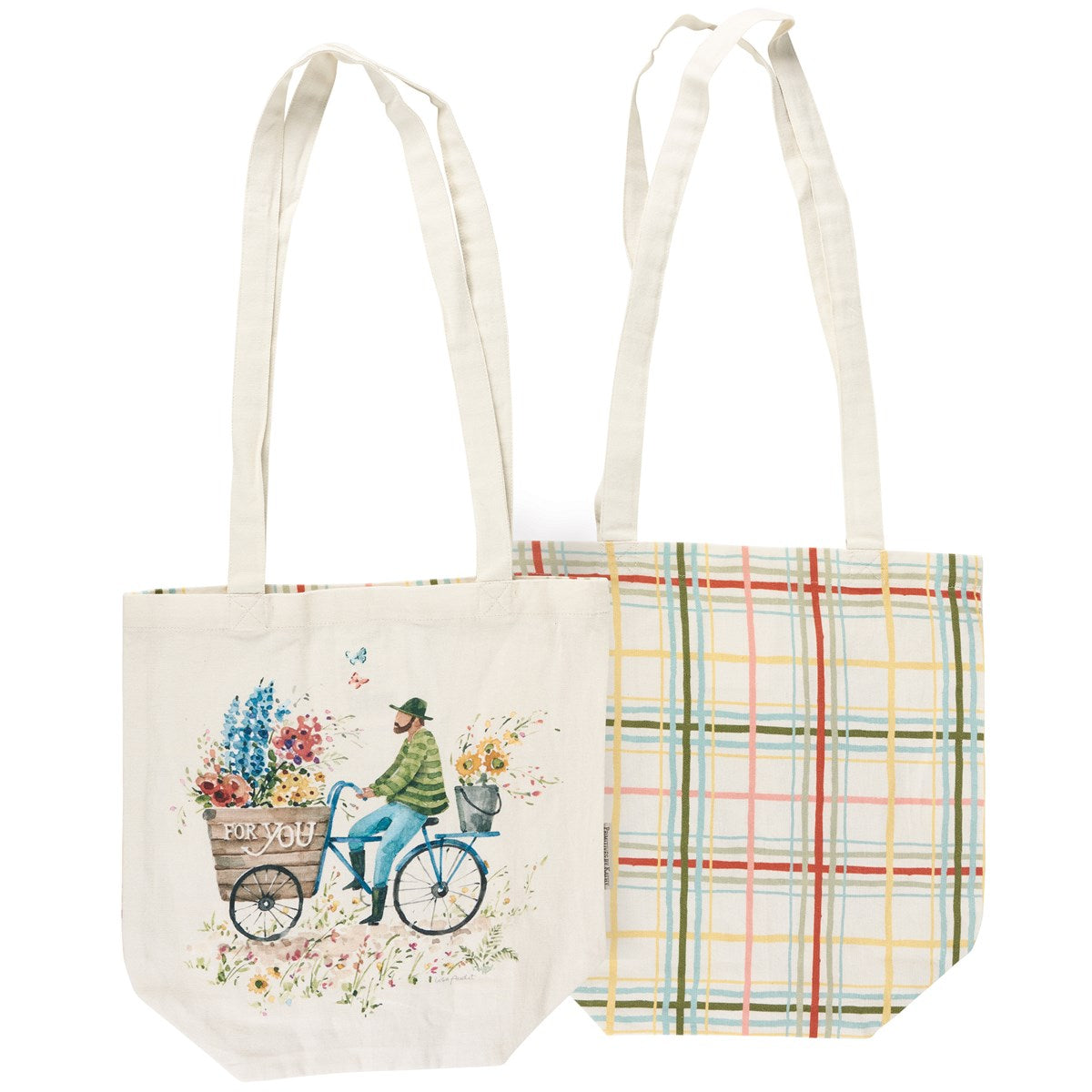 Flower Cart Bicycle Tote