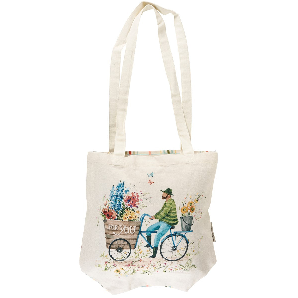 Flower Cart Bicycle Tote