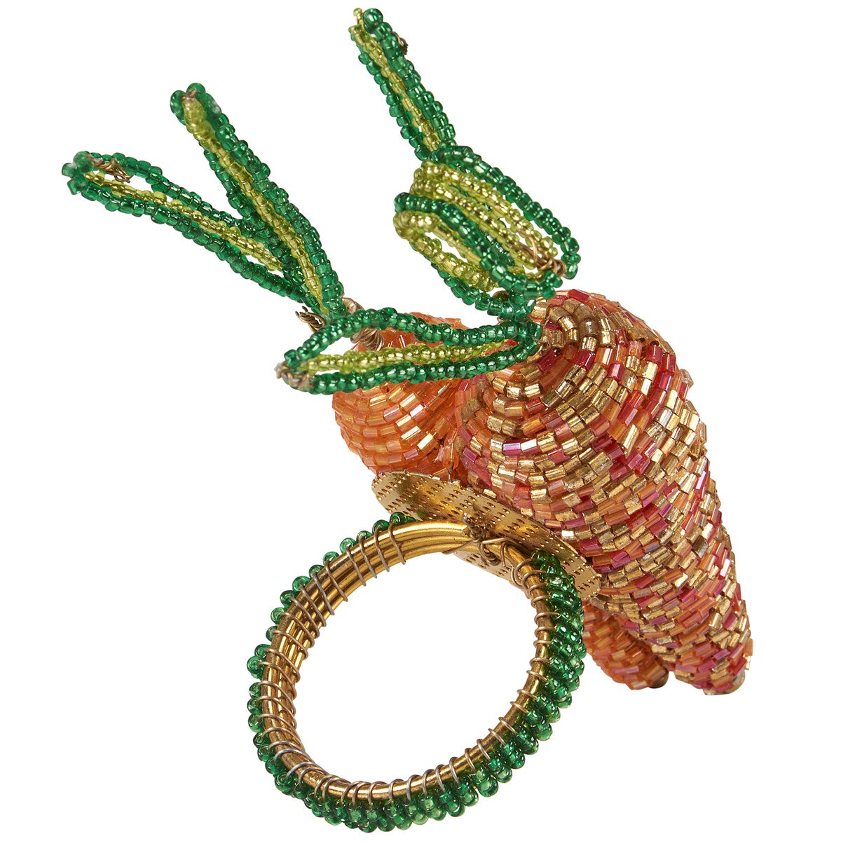 Beaded Carrot Napkin Ring