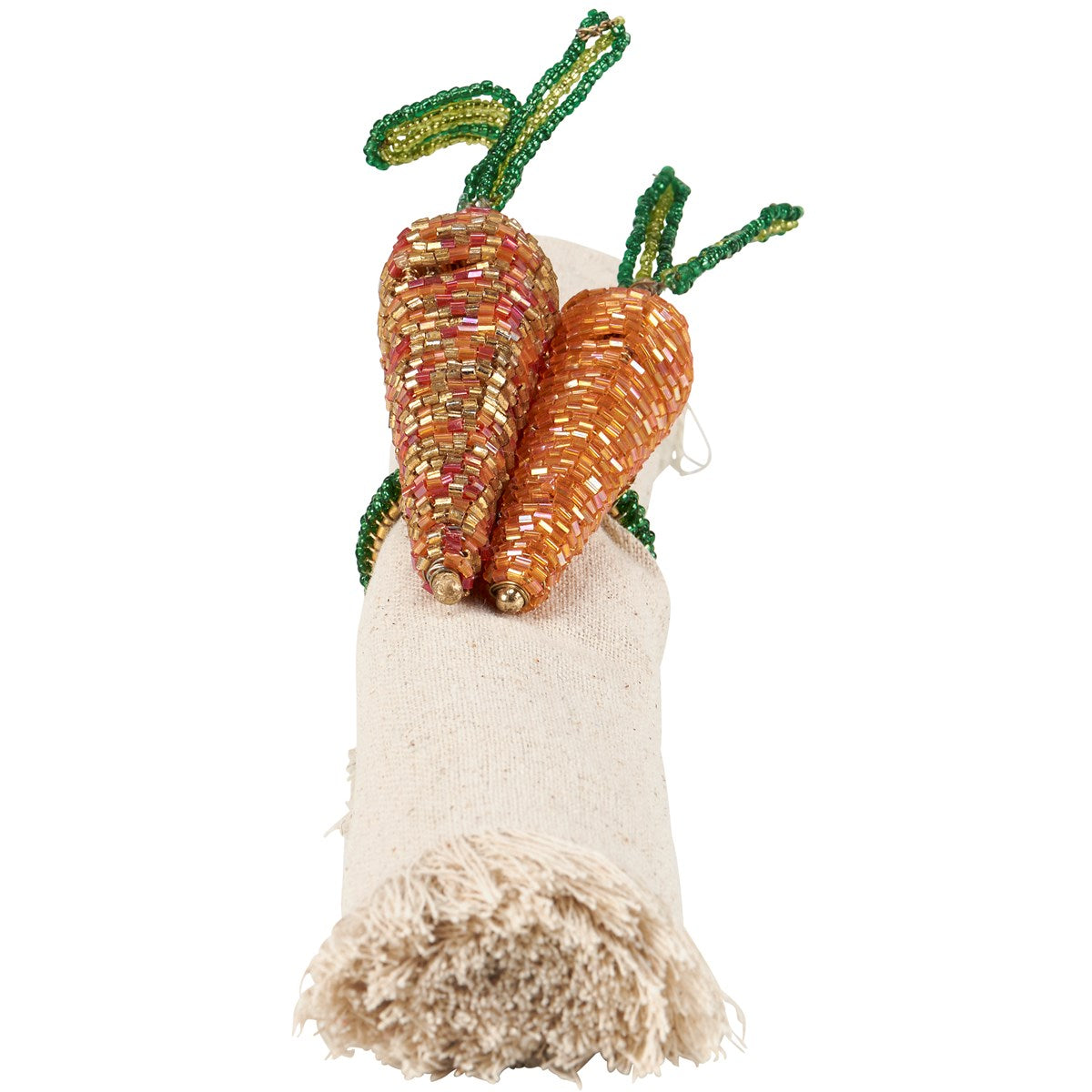 Beaded Carrot Napkin Ring