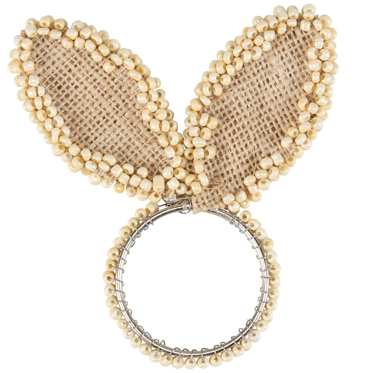 Beaded Bunny Ears Napkin Ring