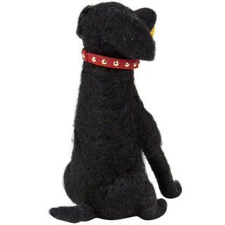 Little Felt Dog Playing Fetch