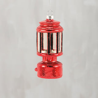Camp Lantern Glass Ornament