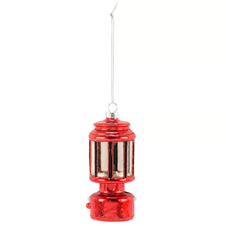 Camp Lantern Glass Ornament