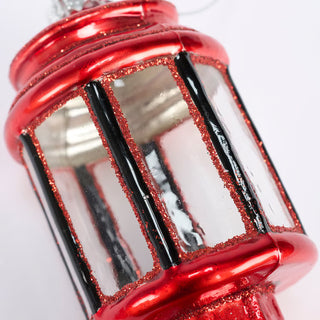 Camp Lantern Glass Ornament