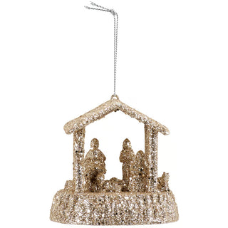 Glitter Nativity Ornament
