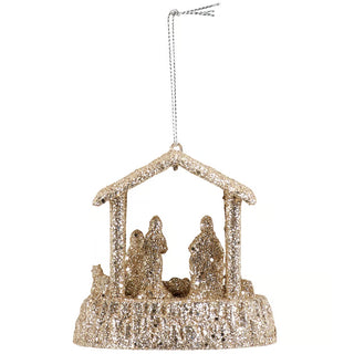 Glitter Nativity Ornament