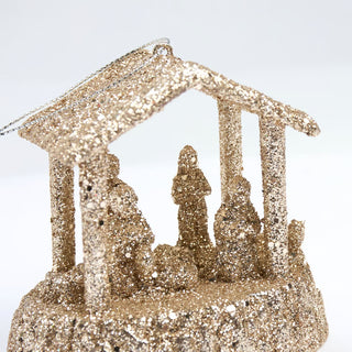 Glitter Nativity Ornament