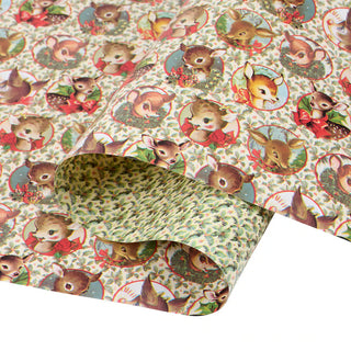Retro Deer Gift Wrap