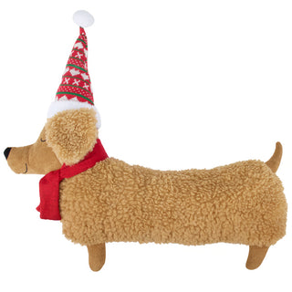 25" Winter Dachshund Pillow