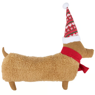 25" Winter Dachshund Pillow