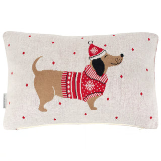 Winter Dachshund Pillow