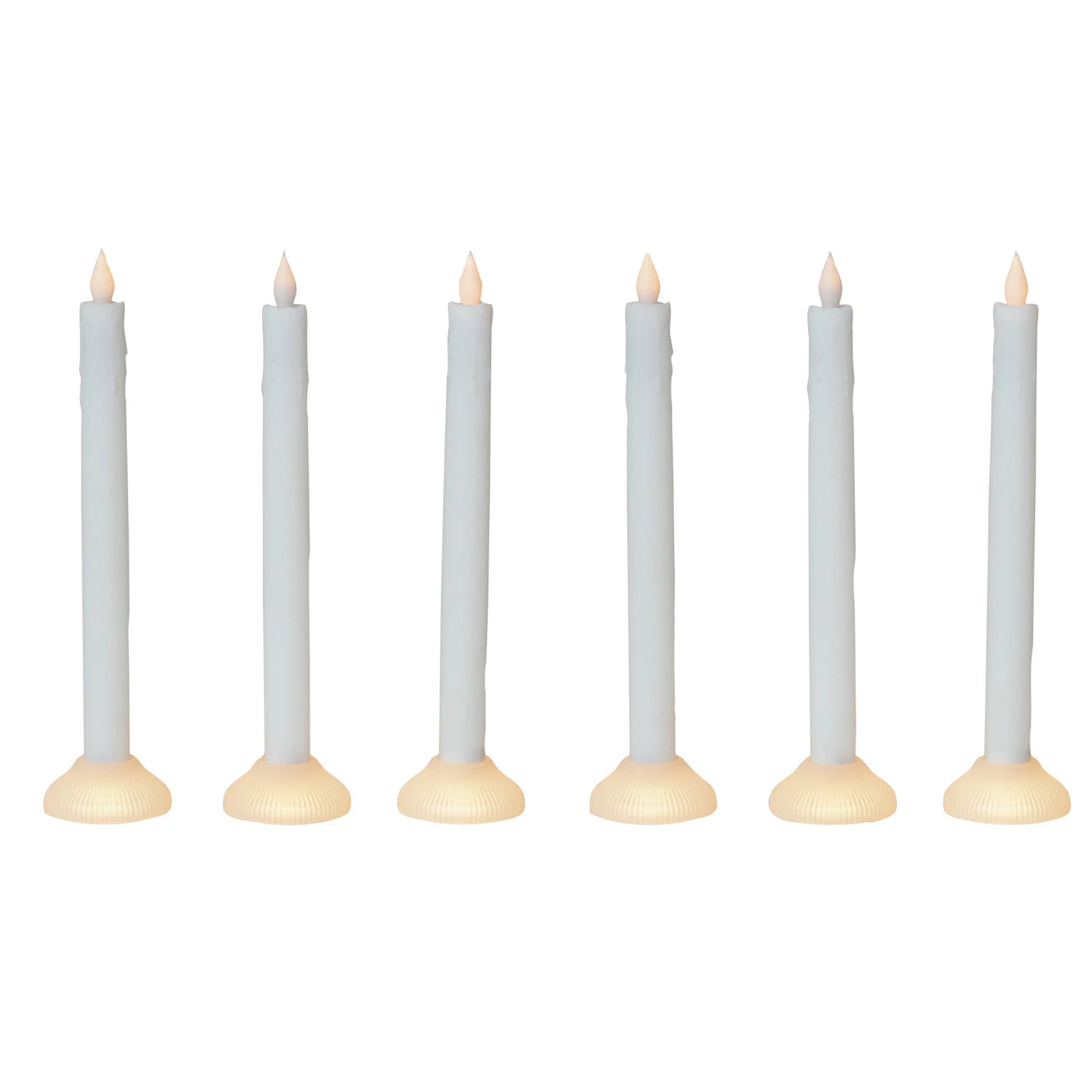 Set of 6 LED Flameless Taper Candles