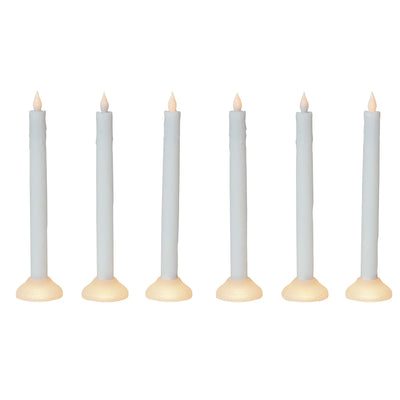 Set of 6 LED Flameless Taper Candles