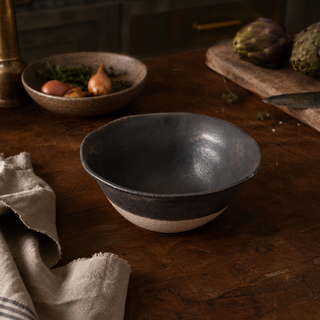 7.5" Graphite Recycled Ceramic Bowl