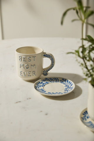 Best in Blue Mug with Saucer