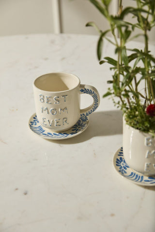 Best in Blue Mug with Saucer