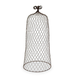 Set of 3 Rustic Wire Cloches