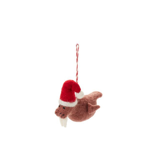 Cozy Weather Felt Friend Ornament - Choose Bird or Walrus