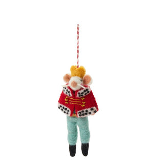Regal Mouse Felt Ornament - Choose King or Queen