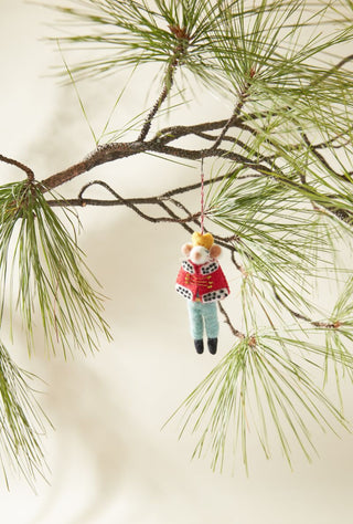 Regal Mouse Felt Ornament - Choose King or Queen