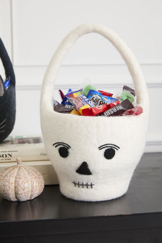 Skeleton Tricks and Treats Basket