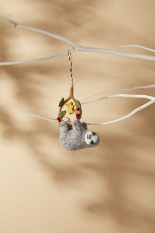 Mellow Felt Animal Ornament - Choose Sloth or Squirrel