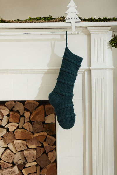 Wool Knit Stocking - Choose Color