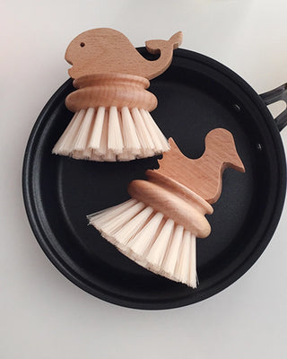 Cleaning Scrub Brush - Choose Duck or Whale Handle