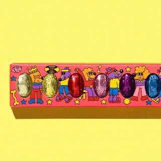 Le Chocolat Des Francais - Easter Egg Tube - 18 Eggs -Milk, Dark, White Chocolate Eggs