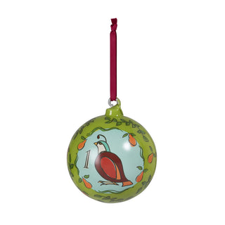 12 Days of Christmas Glass Ball Ornaments, Gift Boxed Set of 12