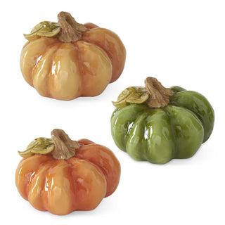 2.5" Fall Colored Resin Pumpkins - Choose Color