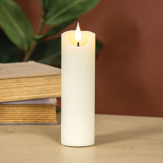 Ivory Blow-Out Timer Pillar LED Candle - Choose Size