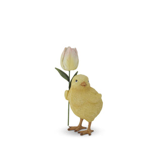 Resin Chick with Flower - Choose Style