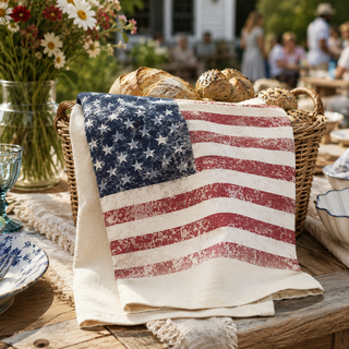 American Flag Tea Towel