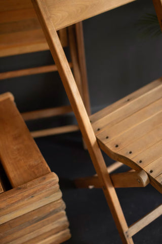 Found Solid Oak Wooden Event Chair