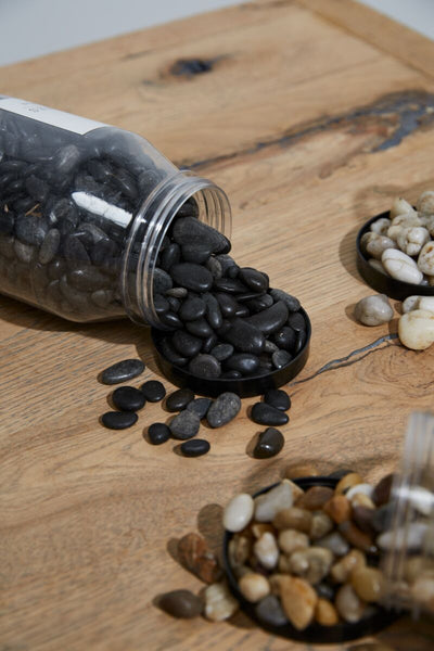 Black Small River Stones - 37oz