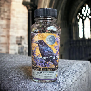 Edgar Allen Elderberry Crow Poe Raven Dark Academia Tea